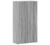 vidaXL Schedario Grigio Sonoma 60x32x115 cm in Legno Multistrato, Mobile da Ufficio, portaoggetti da Ufficio, Mobile Porta File, arredo da Ufficio
