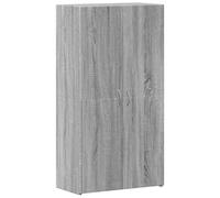 vidaXL Schedario Grigio Sonoma 60x32x115 cm in Legno Multistrato, Mobile da Ufficio, portaoggetti da Ufficio, Mobile Porta File, arredo da Ufficio
