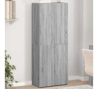 vidaXL Schedario Grigio Sonoma 60x32x153 cm in Legno Multistrato