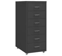 vidaXL Schedario Mobile Antracite 28x41x69 cm in Metallo