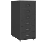 vidaXL Schedario Mobile Antracite 28x41x69 cm in Metallo
