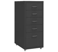 vidaXL Schedario Mobile Antracite 28x41x69 cm in Metallo