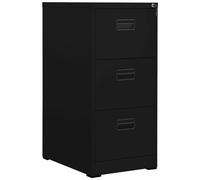 vidaXL Schedario Nero 46x62x102,5 cm in Acciaio