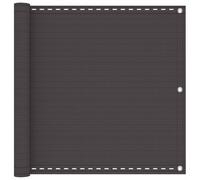 vidaXL Schermo da balcone Antracite 75 x 1000 cm HDPE e alluminio