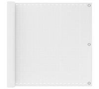 vidaXL Schermo da balcone Bianco 75 x 1200 cm HDPE e alluminio