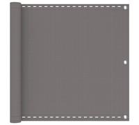 vidaXL Schermo da balcone Grigio Chiaro 90 x 600 cm HDPE e alluminio