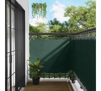 vidaXL Schermo da balcone Verde Scuro 110 x 700 cm Tessuto Oxford