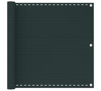 vidaXL Schermo da balcone Verde Scuro 120 x 700 cm HDPE e alluminio