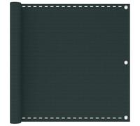 vidaXL Schermo da balcone Verde Scuro 75 x 700 cm HDPE e alluminio, Recinzione per giardino, schermo resistente ai raggi UV, facile installazione, protezione per balcone, frangivento