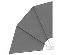 vidaXL Frangivista per balcone, 115 x 115 cm, in poliestere, grigio chiaro, per giardino e terrazza, moderna, pieghevole, protezione dai raggi UV, separazione per balconi