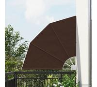vidaXL Frangivista per balcone, 115 x 115 cm, in poliestere, marrone, per giardino e terrazza, moderna, pieghevole, protezione UV, separazione per balconi