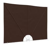 vidaXL Frangivista per balcone, 160 x 240 cm, in poliestere, irregolare marrone, per giardino e terrazza, moderna protezione dagli sguardi indiscreti, pieghevole, protezione UV, separazione per