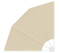 vidaXL Schermo di Privacy per Esterni, Beige, 115 x 115 cm. Tessuto Resistente ai Raggi UV, Struttura in Acciaio Verniciato a Polvere. Pieghevole, Perfetto Come divisore per Il Balcone, la terrazza