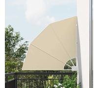vidaXL Schermo di Privacy per Balcone Beige 115 x 115 cm Tessuto