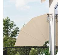 vidaXL Schermo di Privacy per Balcone Beige 140 x 140 cm Tessuto
