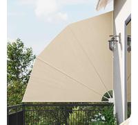 vidaXL Schermo di Privacy per Balcone Beige 210 x 210 cm Tessuto