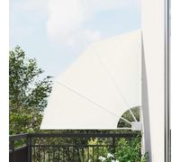 vidaXL Schermo di Privacy per Balcone Crema 115 x 115 cm Tessuto