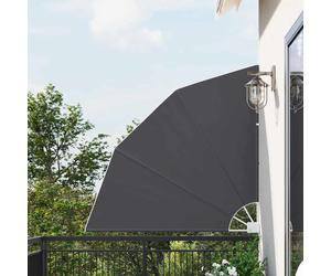 vidaXL Schermo di Privacy per Balcone Nero 140 x 140 cm Poliestere