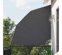 vidaXL Schermo di Privacy per Balcone Nero 210 x 210 cm Tessuto