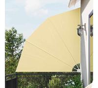 vidaXL Schermo di Privacy per Balcone Sabbia 210 x 210 cm Tessuto