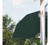 vidaXL Schermo di Privacy per Balcone Verde scuro 140 x 140 cm Tessuto