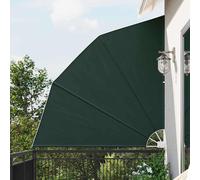 vidaXL Schermo di Privacy per Balcone Verde scuro 210 x 210 cm Tessuto