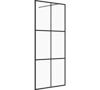 vidaXL Schermo doccia per cabina doccia con vetro ESG trasparente 100x195 cm
