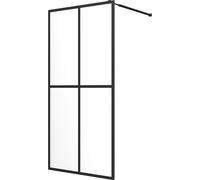 vidaXL Schermo doccia per cabina doccia Vetro di sicurezza trasparente 90x195 cm