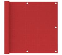 vidaXL Schermo Frangivista per Balcone Rosso 90x300 cm in HDPE