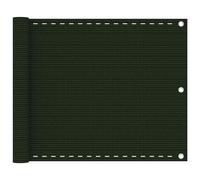vidaXL Schermo Frangivista per Balcone Verde Scuro 75x500 cm in HDPE