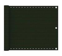 vidaXL Schermo Frangivista per Balcone Verde Scuro 75x500 cm in HDPE