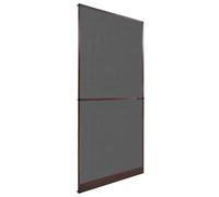 vidaXL Schermo Insetti a Battente Marrone e Nero 100 x 215 cm