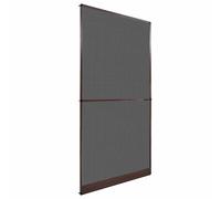 vidaXL Schermo Insetti a Battente Marrone e Nero 120 x 240 cm