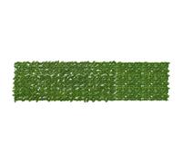 vidaXL Paravento per balcone con foglie verdi e gialle, 300 x 75 cm, edera artificiale, decorazione moderna per balcone, divisorio da giardino EasyToClean, resistente alle intemperie, parasole per