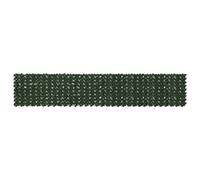 vidaXL Paravento per balcone con foglie verde scuro, 400 x 75 cm, edera artificiale, protezione per la privacy, decorazione moderna per balcone, divisorio da giardino EasyToClean, resistente alle
