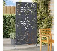 vidaXL Pannello di Recinzione Metallico da Esterno Antracite con Motivo a Petalo | Design Moderno e Grande, Robusto e Perfetto per Giardini, Spazi Esterni e Buffet. Recinzione Decorativa per Giardin