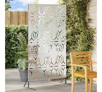 vidaXL Schermo per Privacy Grigio 100 x 50 x 180 cm Acciaio, Schermo per Giardino e terrazzo, divisore per Esterni, Pannello in Acciaio Rettangolare, partition per Patio