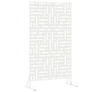 vidaXL Grande Pannello di Recinzione Metallico Bianco