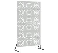 vidaXL Schermo per Privacy Grigio 100 x 50 x 180 cm Acciaio, Schermo per Giardino e terrazzo, divisore per Esterni, Pannello in Acciaio Rettangolare, partition per Patio