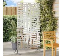 vidaXL Schermo per Privacy Grigio 100 x 50 x 180 cm Acciaio, Schermo per Giardino e terrazzo, divisore per Esterni, Pannello in Acciaio Rettangolare, partition per Patio