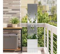 vidaXL Schermo per privacy in giardino Argento 32 x 140 cm
