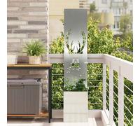 vidaXL Schermo per Privacy in Giardino Argento 32 x 140 cm, Giardino e terrazza, divisore Moderno per Esterni, Schermo Privacy Elegante, Recinzione contemporanea