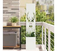 vidaXL Schermo per privacy in giardino Bianco 32 x 140 cm