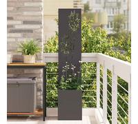 vidaXL Schermo per privacy in giardino Floreale Nero 32 x 140 cm