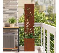 vidaXL Schermo per privacy in giardino Ruggine 32 x 32 x 150 cm