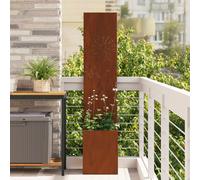 vidaXL Schermo per privacy in giardino Ruggine 32 x 32 x 150 cm