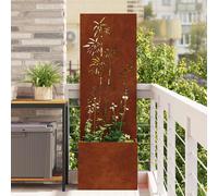 vidaXL Schermo per privacy in giardino Ruggine 50 x 32 x 150 cm