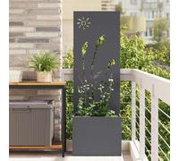 vidaXL Schermo per privacy in giardino Traforo Antracite 50 x 140 cm