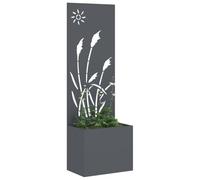 vidaXL Schermo per Privacy in Giardino Traforo Antracite 50 x 140 cm, Giardino e Terrazza, Separatori Moderni per Esterni, Intarsi Decorativi, Pannello di Privacy Elegante, Design Contemporaneo