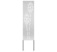 vidaXL Schermo per Privacy in Giardino Traforo Argento 32 x 140 cm, Divider Privacy Moderno per Giardino e terrazza, Schermo Decorativo, Bellezza e funzionalità Insieme